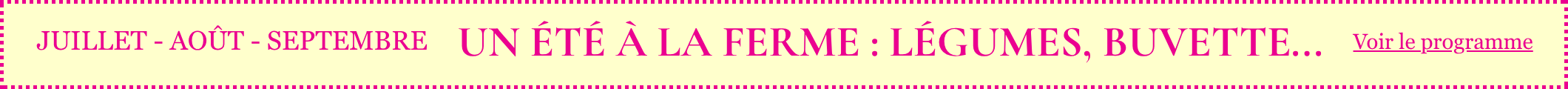 Un été à la ferme : légumes, buvette, évènements...